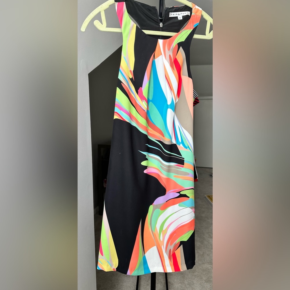 Trina Turk sleeveless A line dress. Size 6.